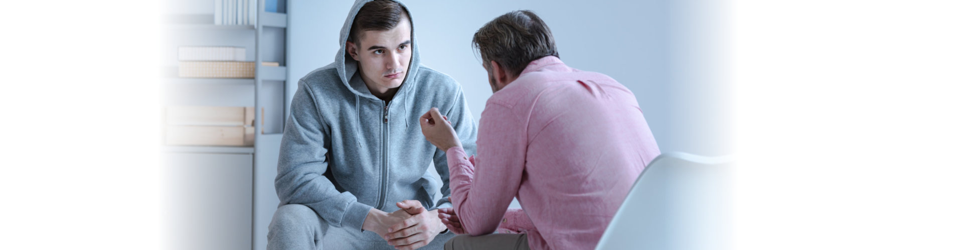 man talking to his psychiatrist