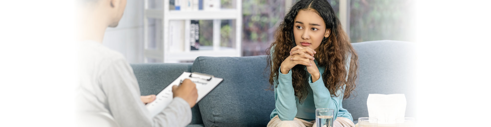 woman consulting a psychiatrist